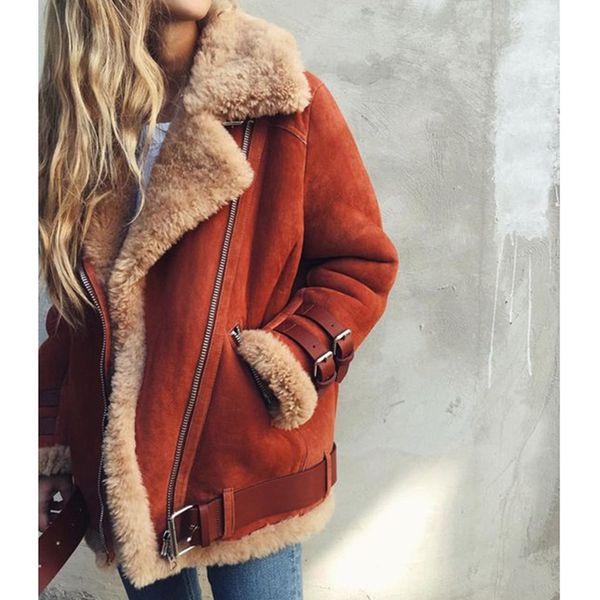 Casaco Mulheres Casaco Inverno 2018 Hot algodão Lambswool Outerwear Moda Plus Size Overcoat para Mulheres Grossas Femininas Jaqueta Outono S18101204