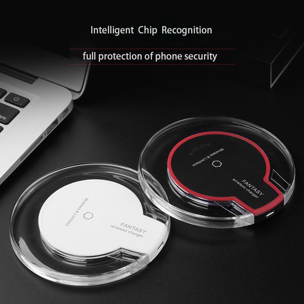 

5w qi wireless charger pad for iphone x samsung s8 s9 plus note 8 mobile phone wireless charge led qi wireless charger for us black friday