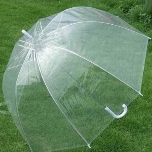 Manual Transparente Guarda-chuva Com Longo Lidar Com Chuva Prova de Cogumelo Apollo Guarda-chuvas Resuable Eco Friendly Suprimentos Ao Ar Livre Nova Chegada 10ss BB