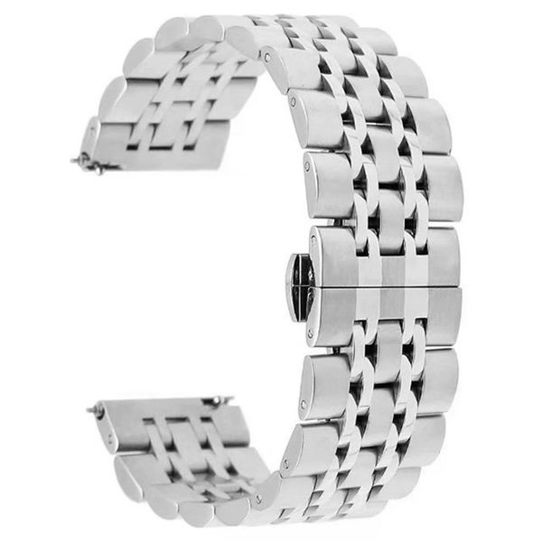 

stainless steel watch bands fit for samsung gear s3 links watch band buckle bracelet strap link strap accessories, Black;brown