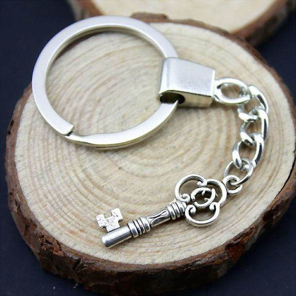 

6 pieces key chain women key rings couple keychain for keys key 29x10mm, Slivery;golden