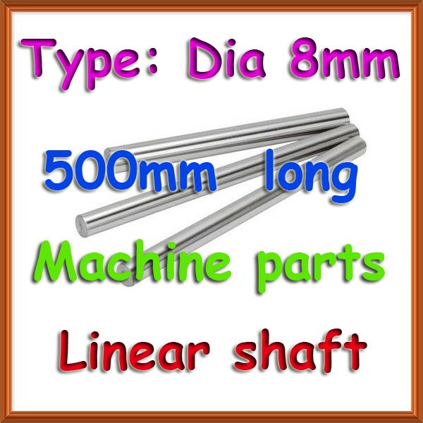 

cnc 2pcs linear shaft 500mm long diameter 8mm - l 500mm harden linear rod round shaft chrome plated for 3d r0108