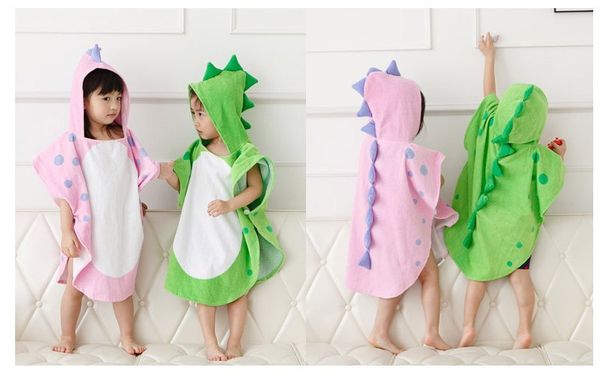 Acheter Capuche Avec Dinosaur Ponchos Serviette De Bain Pour Enfants à Capuchon Serviette De Plage Pour Enfants Ponchos Pour Bébés De 2321 Du