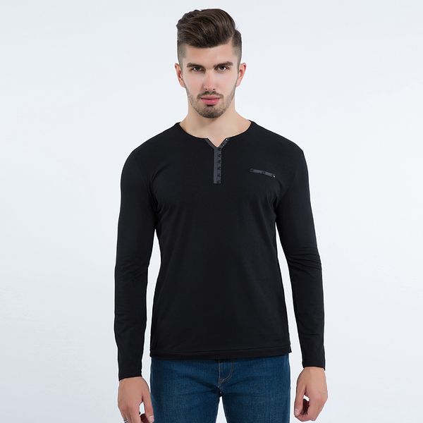 

cotton fashion mens slim fit long sleeve t shirts stylish luxury men v neck cotton t shirt tee plus size m-5xl solid, White;black