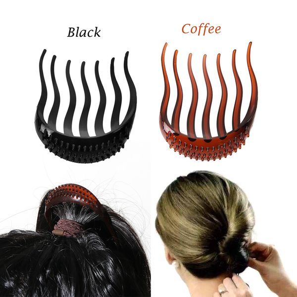 New Stylish Coffee Black Women Girl Hair Styling Clip Stick Bun
