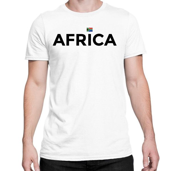 

short sleeve crew neck tees africa men's african country swag t-shirt white size s-3xl ing, White;black