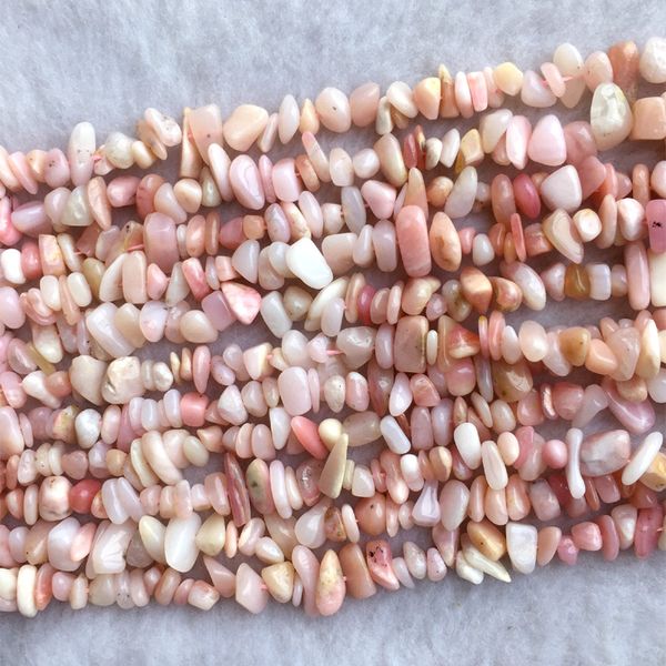 

natural genuine peru pink opal nugget chip loose beads fit jewelry 3x8mm 15.5" 05595, Black
