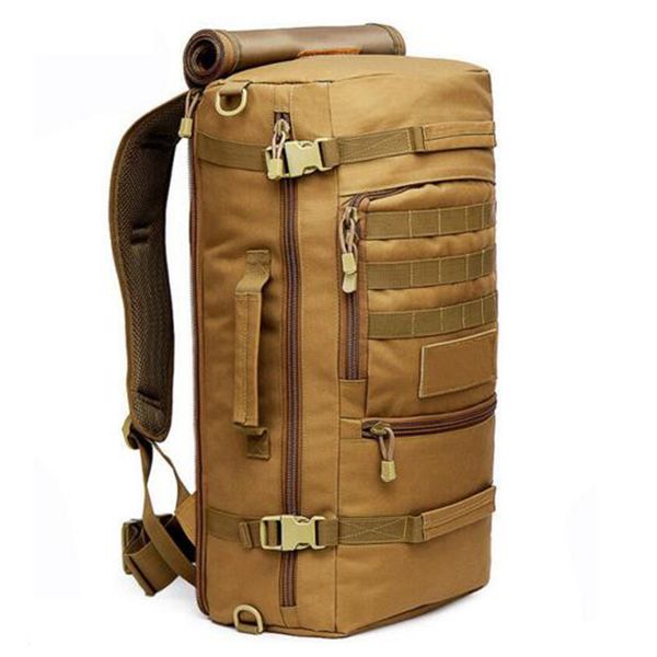 

60l men women backpacks waterproof nylon fashion male lapbackpack casual female travel rucksack camouflage army bag