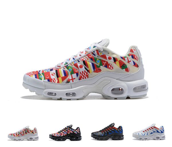 

2018 Tn Plus NIC QS Out Of World Cup International Flag Air cushion Running Shoes for Designer Men Women Athletic Sneakers Size 36-46