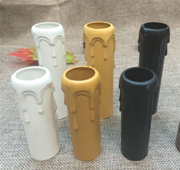Candle Cover New White Plastic Candelabra Socket Chandelier With Drips Al185 Designer Chandeliers From