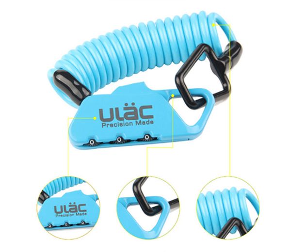 

2020 bike convenient lock ulac k2n cycling/bike locks zinc alloy outdoor bike password lock for mtb road cycling ing