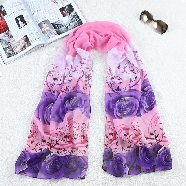 

chiffon printed national silk scarf