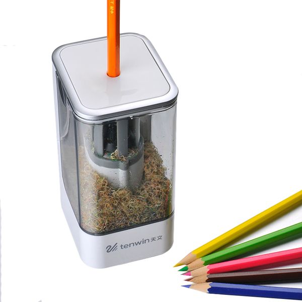 

tenwin 8006 new automatic and electric pencil sharpener one hole plug in use safety for kids