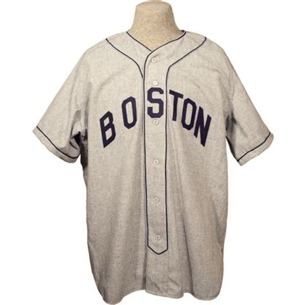 

Boston 1940 Road Jersey 100% Stitched Embroidery Logos Vintage Baseball Jerseys Custom Any Name Any Number Free Shipping