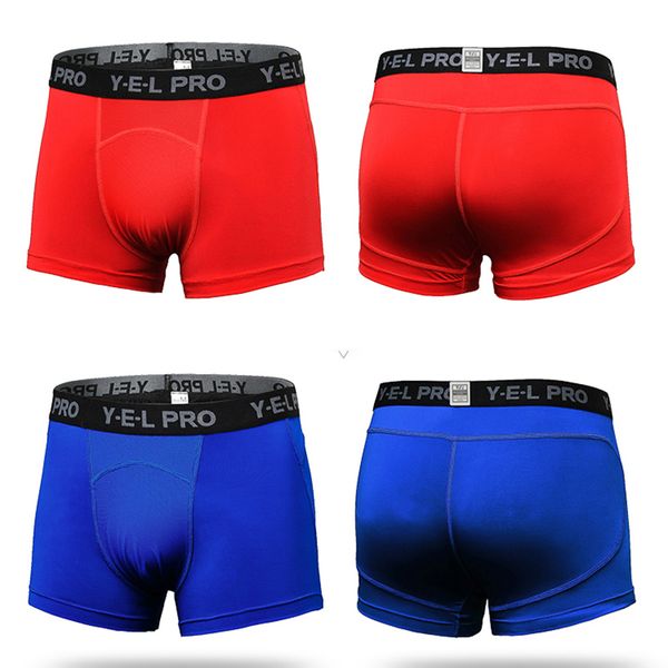 

gym leggings men crossfit shorts running compression maillots de football sports boxers running underwear, Black;blue