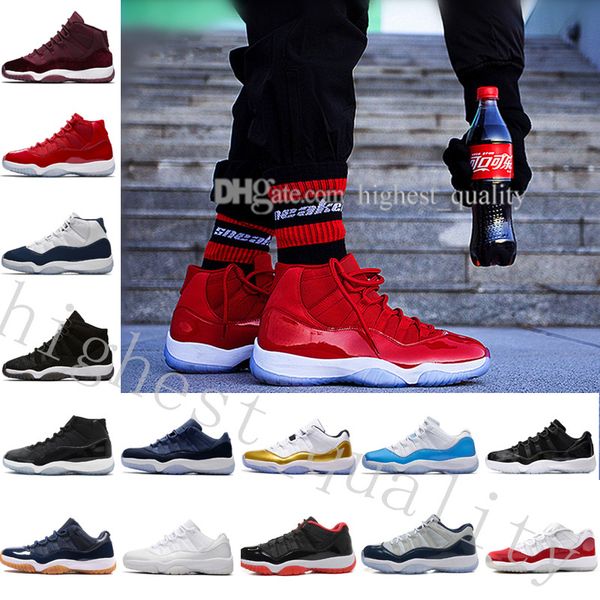 

11 gg heiress black stingray metallic gold prm women men basketball shoes sneakers girls boy 11s basket ball sport trainers us 5.5-13