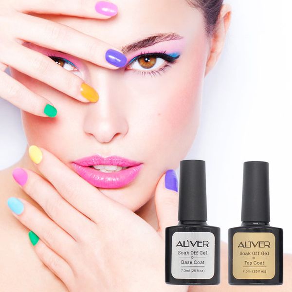 

coat and base coat nail gel polish keep nail art long-lasting gel lacquer need uv led lamp soak off glue, Red;pink