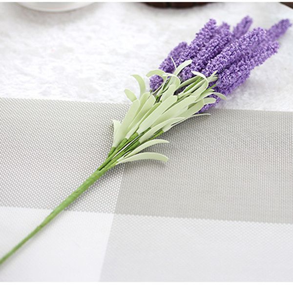 

51cm artificial lavender flowers wedding christmas party table decoration bouquet 12 head lavender simulation flowers man-mande