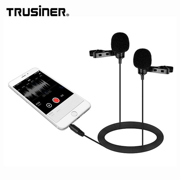 

Высокое качество Низкая цена Dual Head Воротник Lavalier Клип отворотом Tie Запись интервь