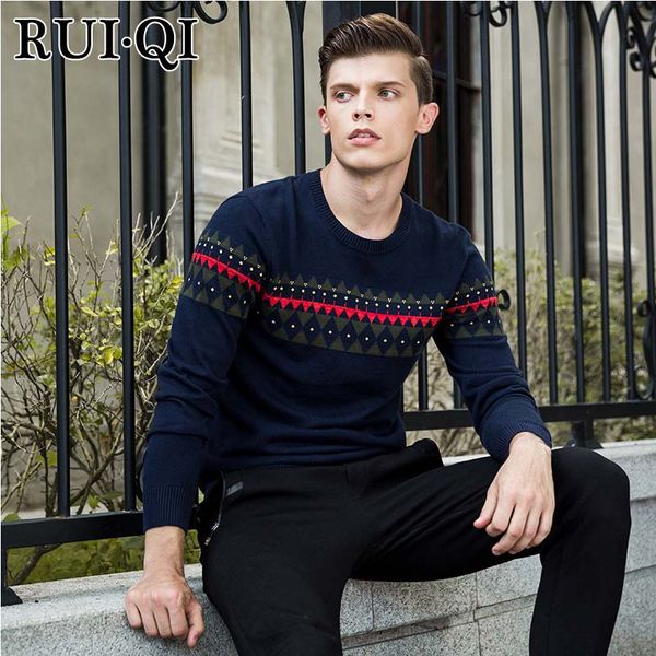 

pullover men sweater men 2018 new clothes long sleeve shirt sweater pullover full 100% cotton o-neck casual print, White;black