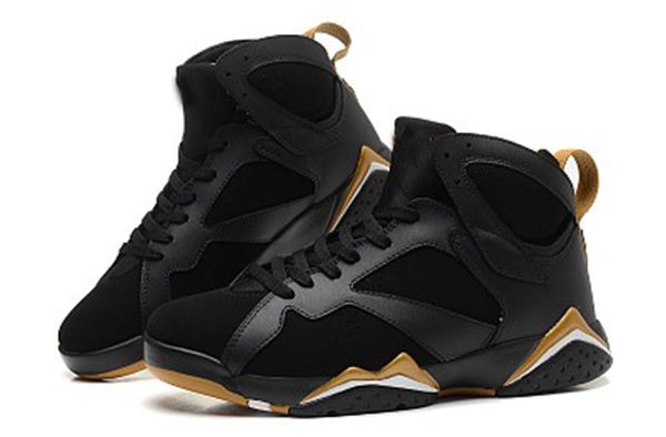 

classical 7 gs golden moments mens basketball shoes 7s black metallic gold-white sports shoes sneakers 304775-030, White;red