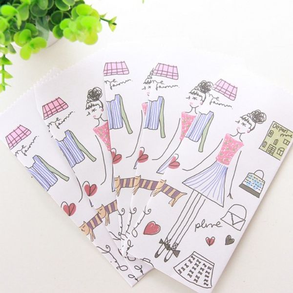 

5pcs/lot handmade cute design diy white cotton paper gift envelope women gift envelopes envelop factory prices ing