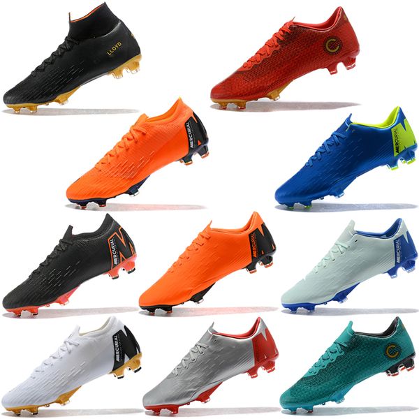 

Assassin 12 Mercurial Superfly VI 360 Elite Football Boots XII Pro FG Waterproof Low TOP Quality 2018 Soccer Shoes