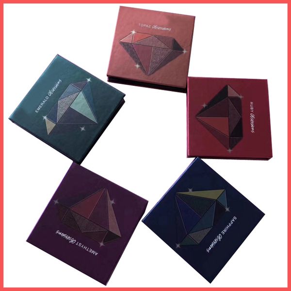

Newest Beauty Eyeshadow Palette 5 Shades Sapphire Ruby Topaz Amethyst Emerald Obsessions 9 Colors Shimmer Shinning Matte Eye shadow+Gifts