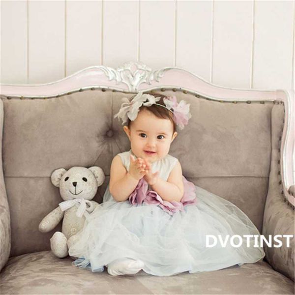 

dvotinst baby girls pgraphy props mesh flora dresses+headband set for 6-12m fotografia wedding party studio shoot p prop, Yellow