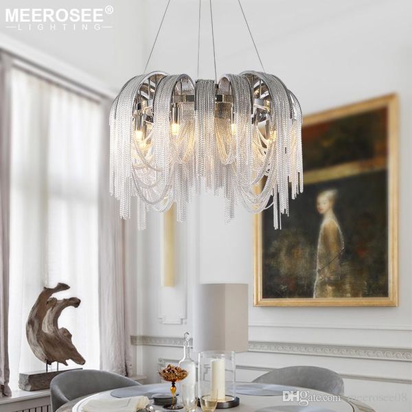 Modern Vintage Aluminum Chandelier Lighting Luxury Aluminum Chain