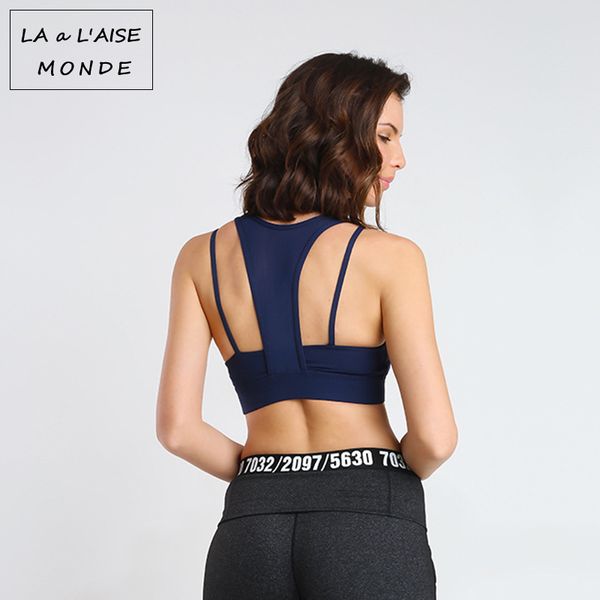 

fitness women mesh sports bra gym breathable shockproof running bra high impact sport yoga sujetador deportivo, White;black