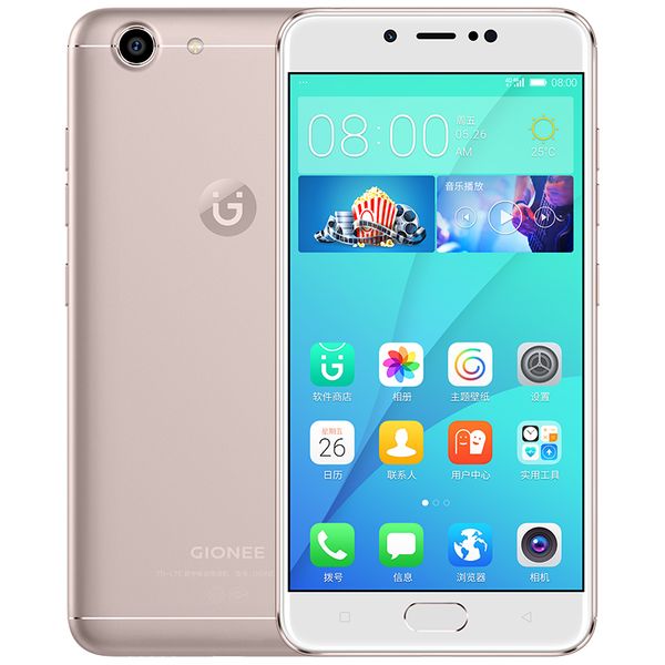 Original Gionee S10C 4G LTE Celular 4 GB de RAM 32 GB ROM Snapdragon 427 Android 5.2 polegadas 16.0MP ID de Impressão Digital Inteligente Do Telefone Móvel