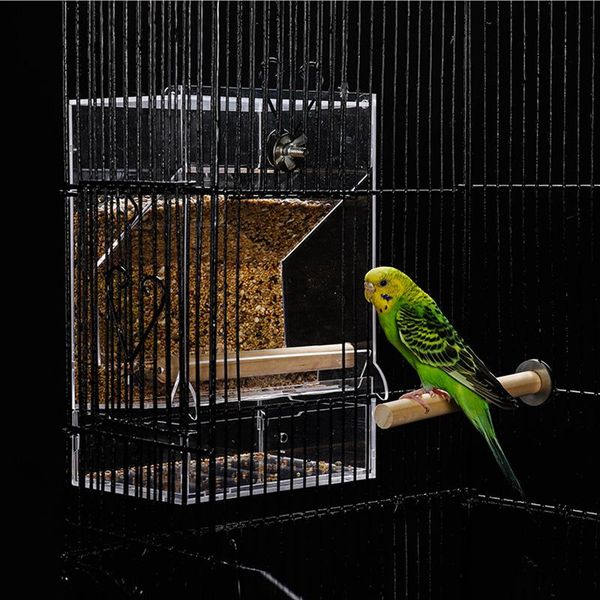 2020 Glass Bird Feeder Birds Water Feeders Anti Rejection Spatter