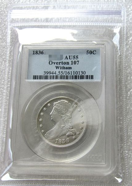 

AU55 монета США 1936 ограничен половина доллара серебро монеты валюты старшего прозрачной коробке Бесплатная доставка