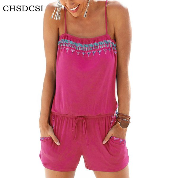 

chsdcsi new short jumpsuits women summer casual holiday cotton print rompers sleeveless overalls beach wear playsuit s-xxl, Black;white