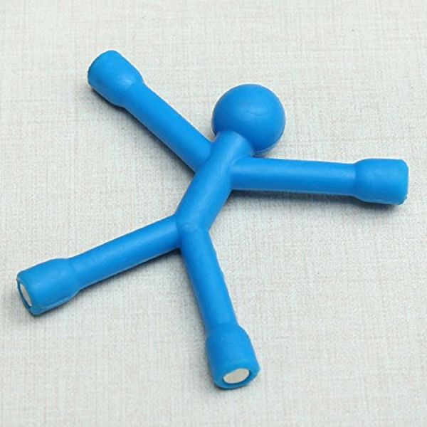 

solid color fridge magnets men q-man qman kids novelty science toy magnetic figure office refrigerator paper p clip sticker