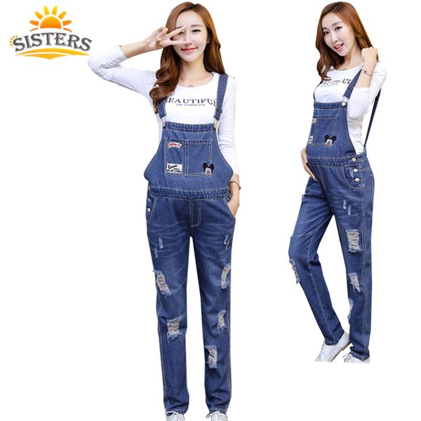 

design maternity denim jump suite denim overalls maternity jeans for pregnant women pregnancy pants trousers belly pants, White