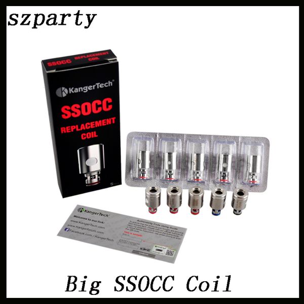 

Кангера SSOCC вертикальная ОКК катушки 0.5 Ohm вывода.15onhm большой размер органический хлопок катушки подходят спиннинг с TopTank Nano с topbox мини Subvod комплект 0266091