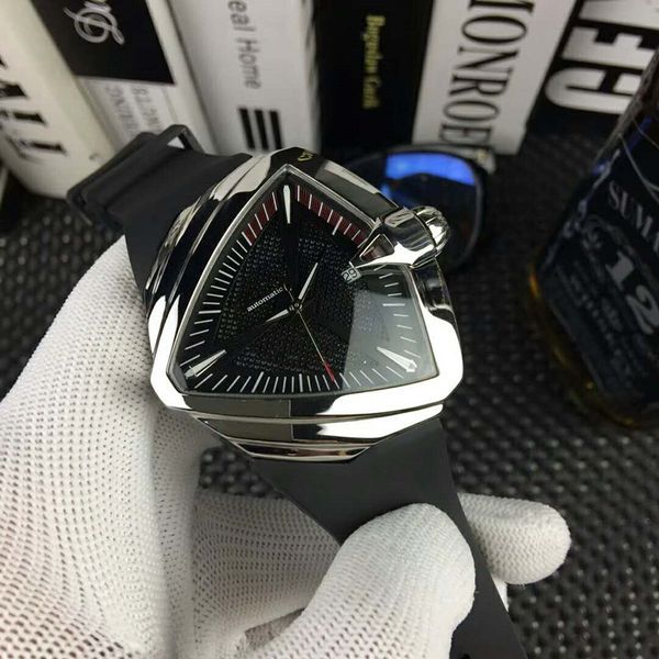 

New men 039 watch unique triangular ca e rubber trap with men 039 watch