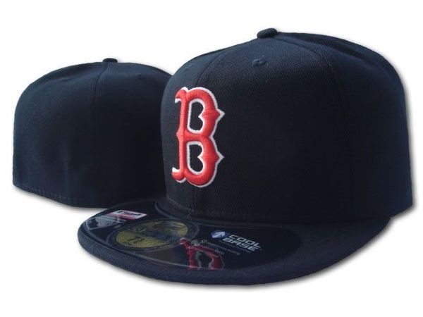 

Дешевые Red Sox на поле черный цвет установлены шапки письмо B бейсбольная шляпа вышитые команды размер логотипа плоские поля шляпы Red Sox бейсбольная кепка