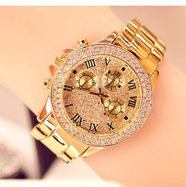 Acquista 2016 Donne Strass Orologi Al Quarzo Diamante Orologi