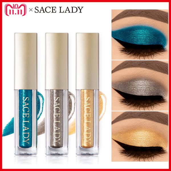 

sace lady 10 colors liquid eye shadow makeup set glitter eyeshadow illuminator make up eye highlighter cream shimmer cosmetic