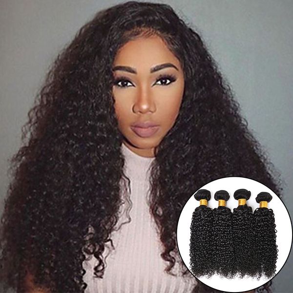 2019 Human Hair Wefts Kinky Curly Brazilian Hair Bundles 7a