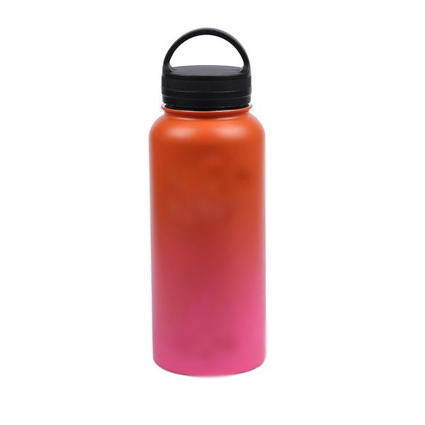

new gradient vacuum water bottles insulated stainless steel water bottle travel coffee mug cup wide mouth flip cap cups 32ouce fhh7-1160