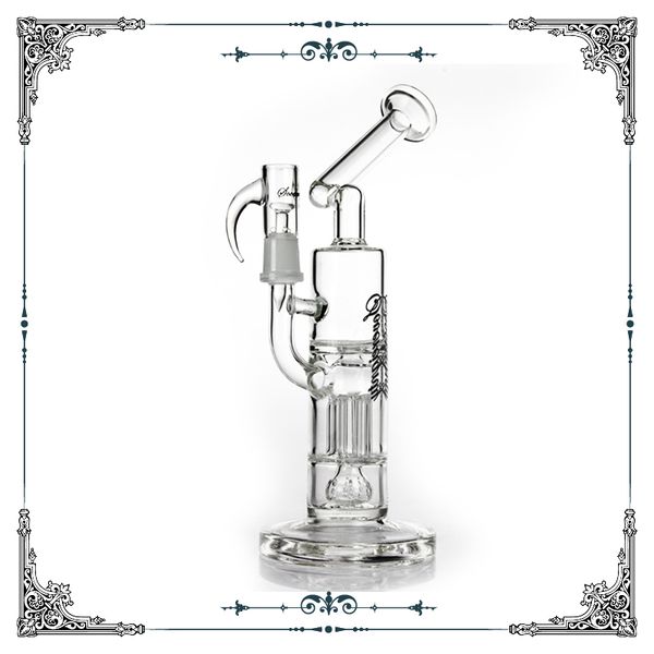 

14.4mm Mini Pillar Perc with Straight Base by Sovereignty Glass bong water pipes bongs recycler oil rigs dab rig bubbler pipe perculator