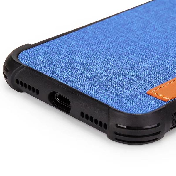 

retro cloth grain for phone case iphone xs max hybrid 3in1 shockproof pc+tpu+texile phone case for iphone xs max case