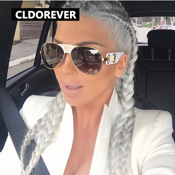 

2019 cool oversized sunglasses women men designer vintage sunglass retro mirror sun glasses goggles, White;black