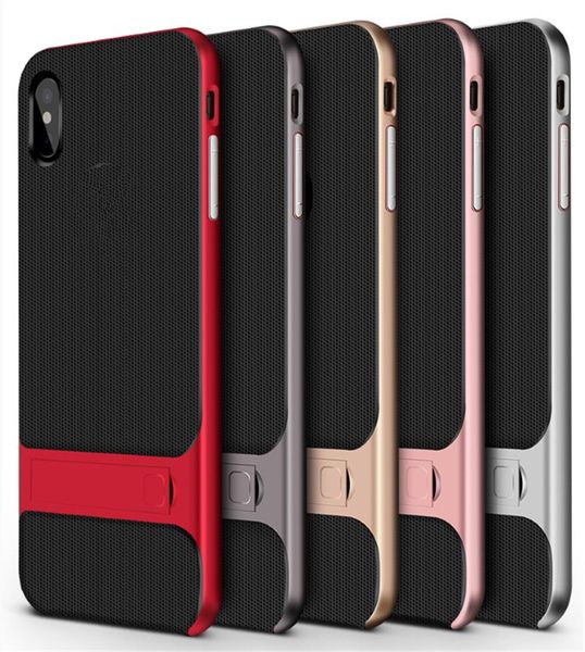 

iphone 11 pro xs max xr x pc premium carbon hybrid shock proof ultra thin stand holder cover for iphone 8 7 6 plus samsung s8 s9 note 9 8