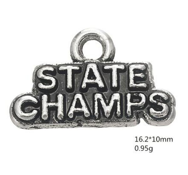 

summer style word state champs charm jewelry other customized jewelry, Bronze;silver