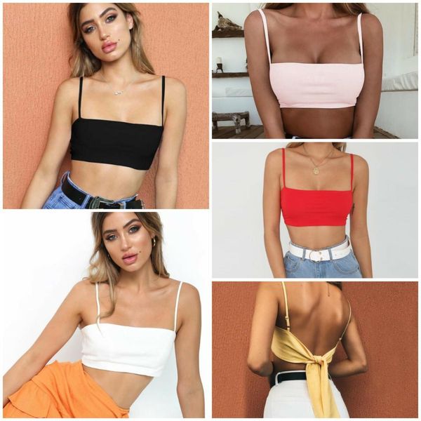 

asds summer new europe and the united states bare back tie beach crop e-zy8603, White